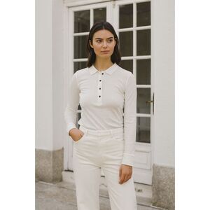 MISHA NONOO White Button Up Long Sleeve Collared Shirt Top   Women's Size XXS